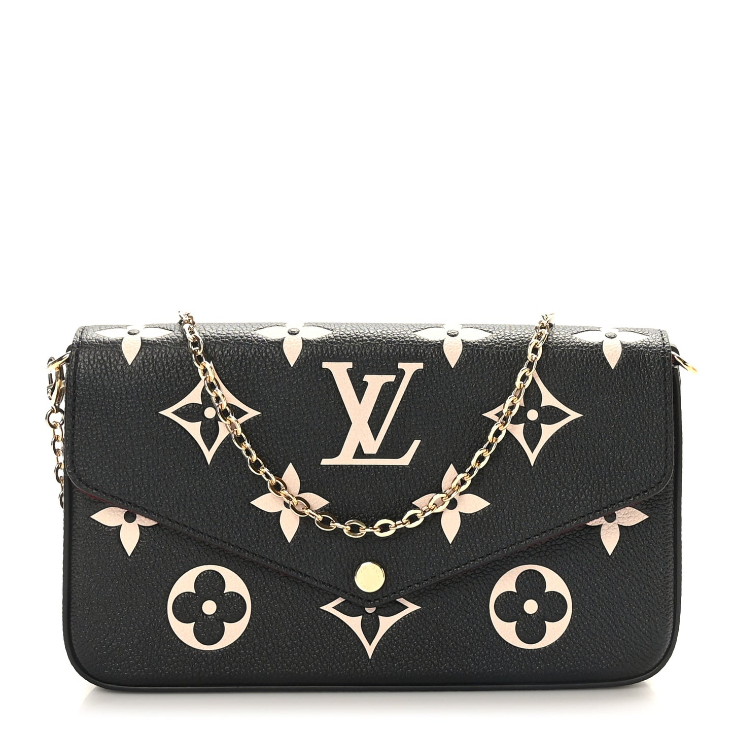 Empreinte Monogram Giant Felicie Pochette Black Beige