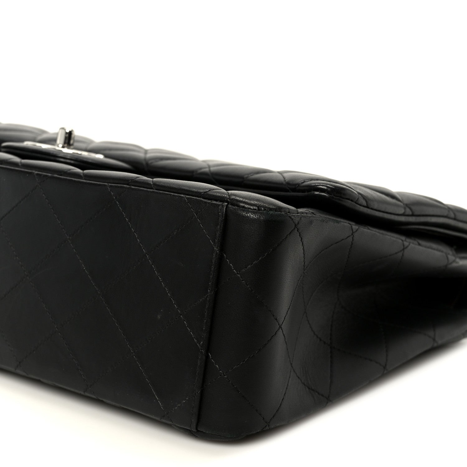 Chanel Lambskin Quilted Maxi Double Flap Black 11 of 11