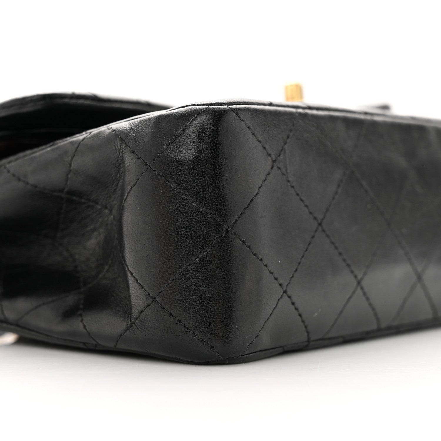 Chanel Lambskin Quilted Medium Double Flap Black 9 of 21