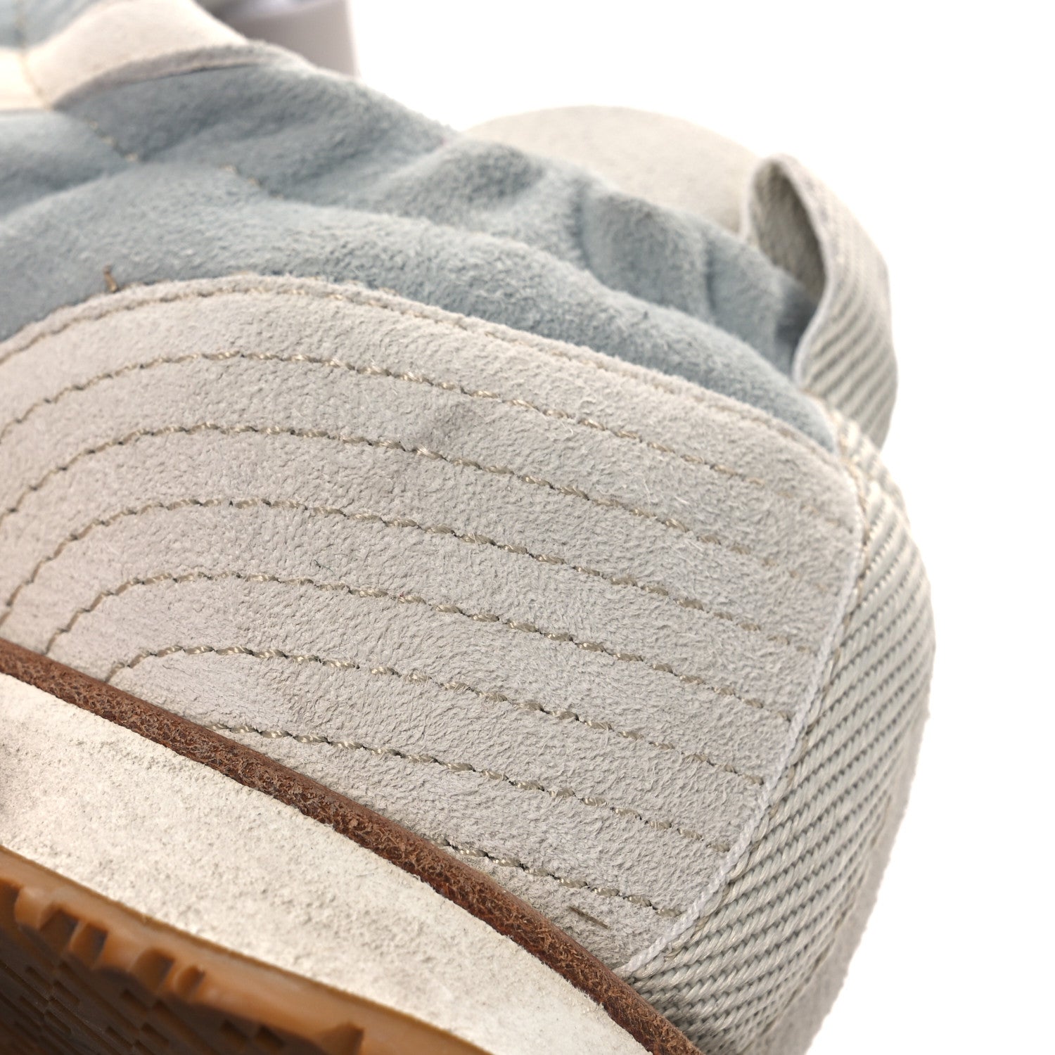 Hermes Suede Goatskin Jet Sneakers 38 Gris Nuage White 14 of 18