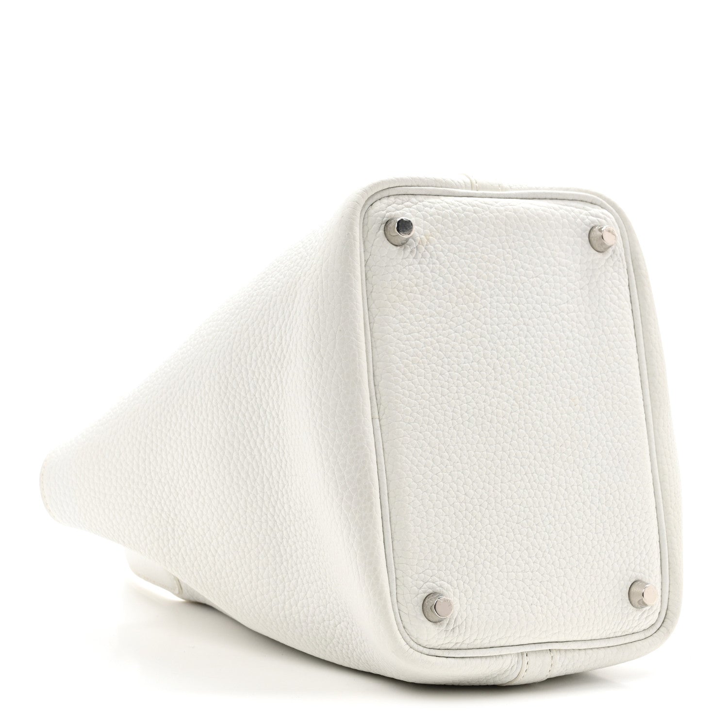 Hermes Taurillon Clemence Picotin Lock 18 PM White 4 of 10