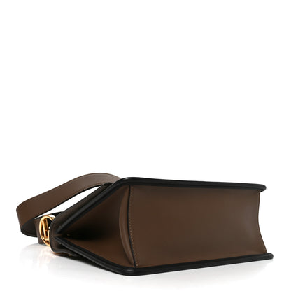 Fendi Vitello Century F is Fendi Bi-Color FF 1974 Embossed Kan I Shoulder Bag Maya Black 4 of 10