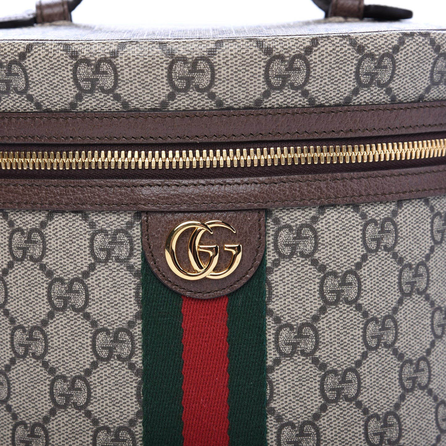 GG Supreme Monogram Ophidia Vanity Cosmetic Case