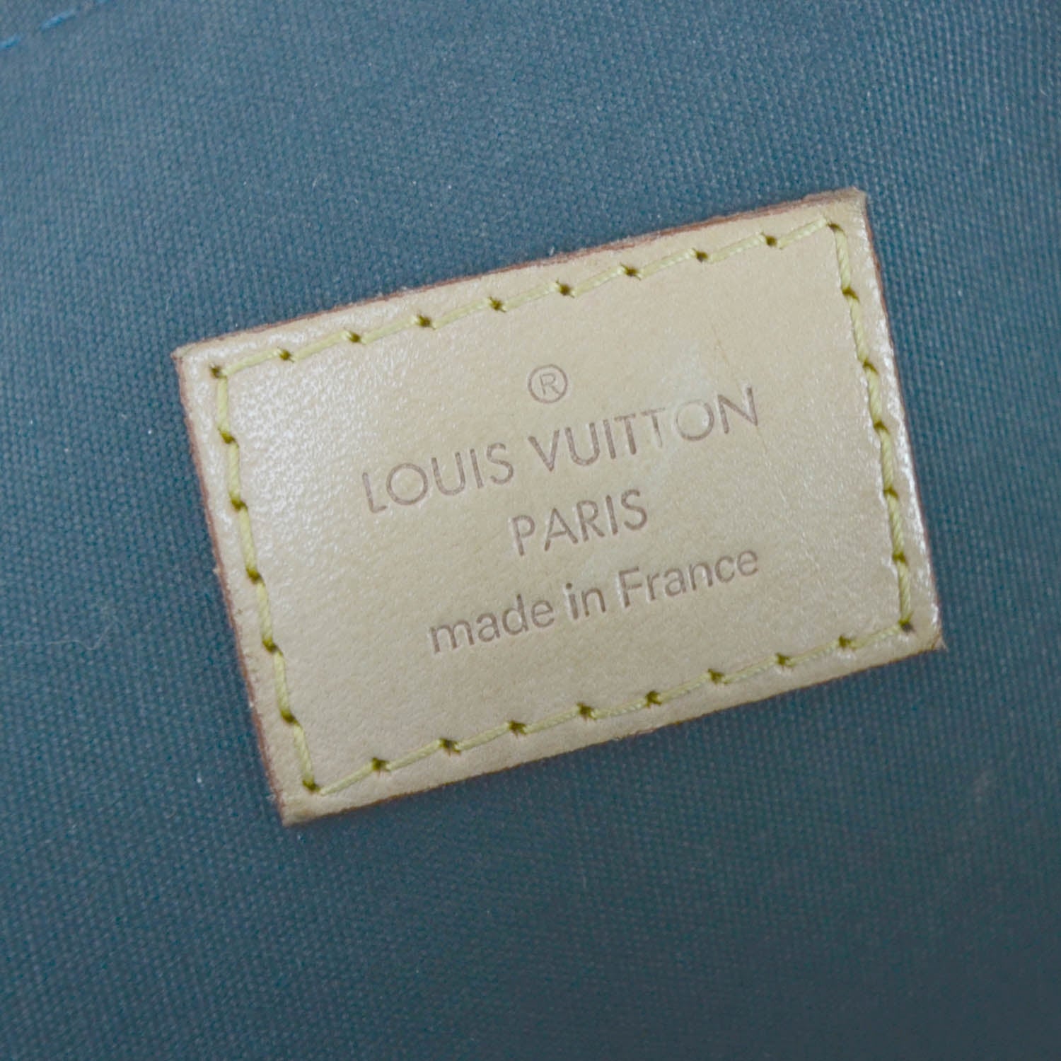 Louis Vuitton Vernis Alma MM Blue Nuit 10 of 12