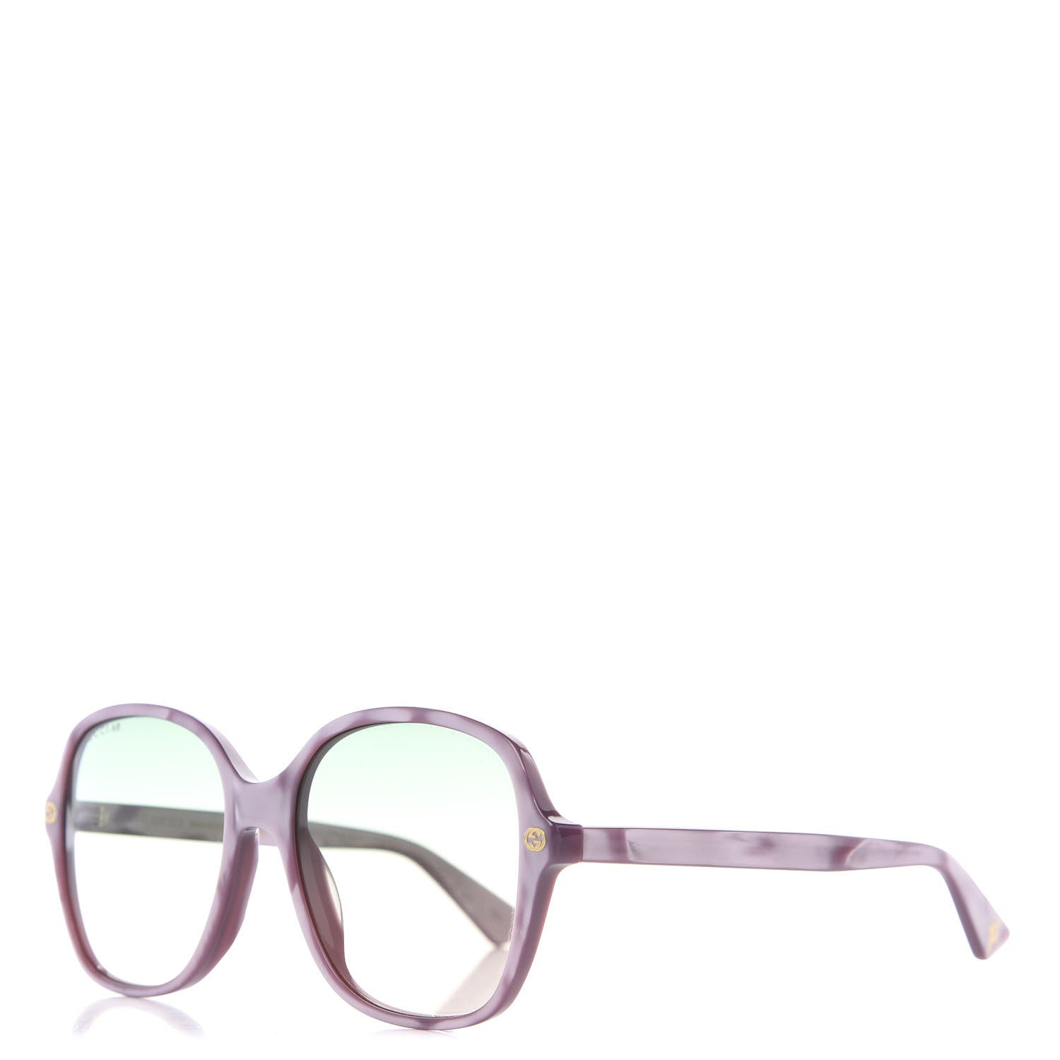Gucci Acetate Square Frame GG0092S Sunglasses Purple 1 of 7