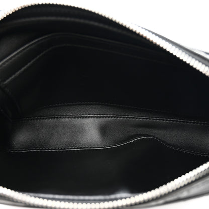 Celine Calfskin Triomphe Embossed Medium Messenger Bag Black 5 of 11