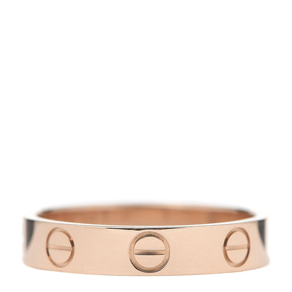 Cartier 18K Pink Gold 3.5mm LOVE Wedding Band Ring 50 5.25 3 of 4