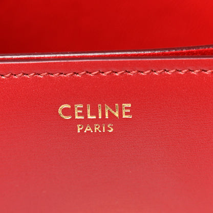 Celine Smooth Calfskin Small Classic Box Flap Bag Red 6 of 11