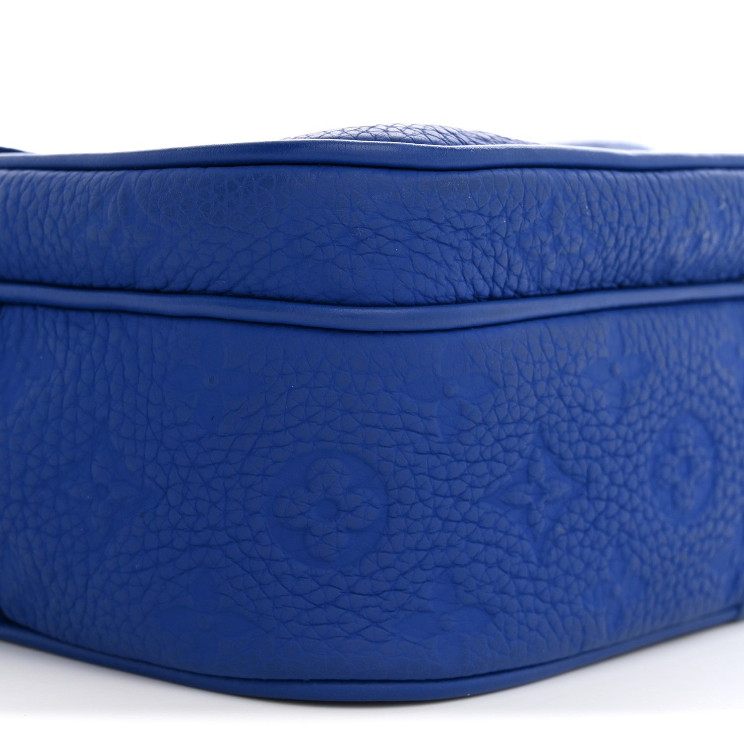 Louis Vuitton Taurillon Monogram S Lock Messenger Blue 8 of 9