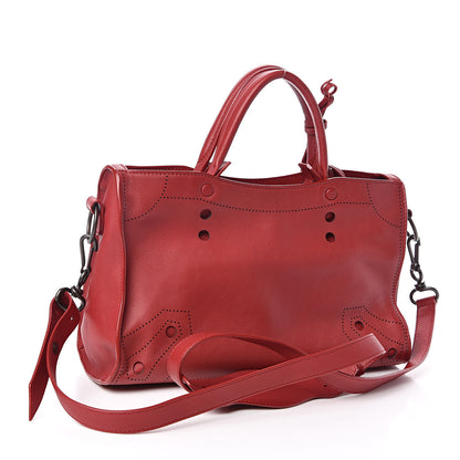 Balenciaga Veau Soyeux Perforated Blackout Hardware S City Rouge Groseille 3 of 12