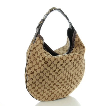 Gucci Monogram Large Wave Hobo Dark Brown 3 of 7