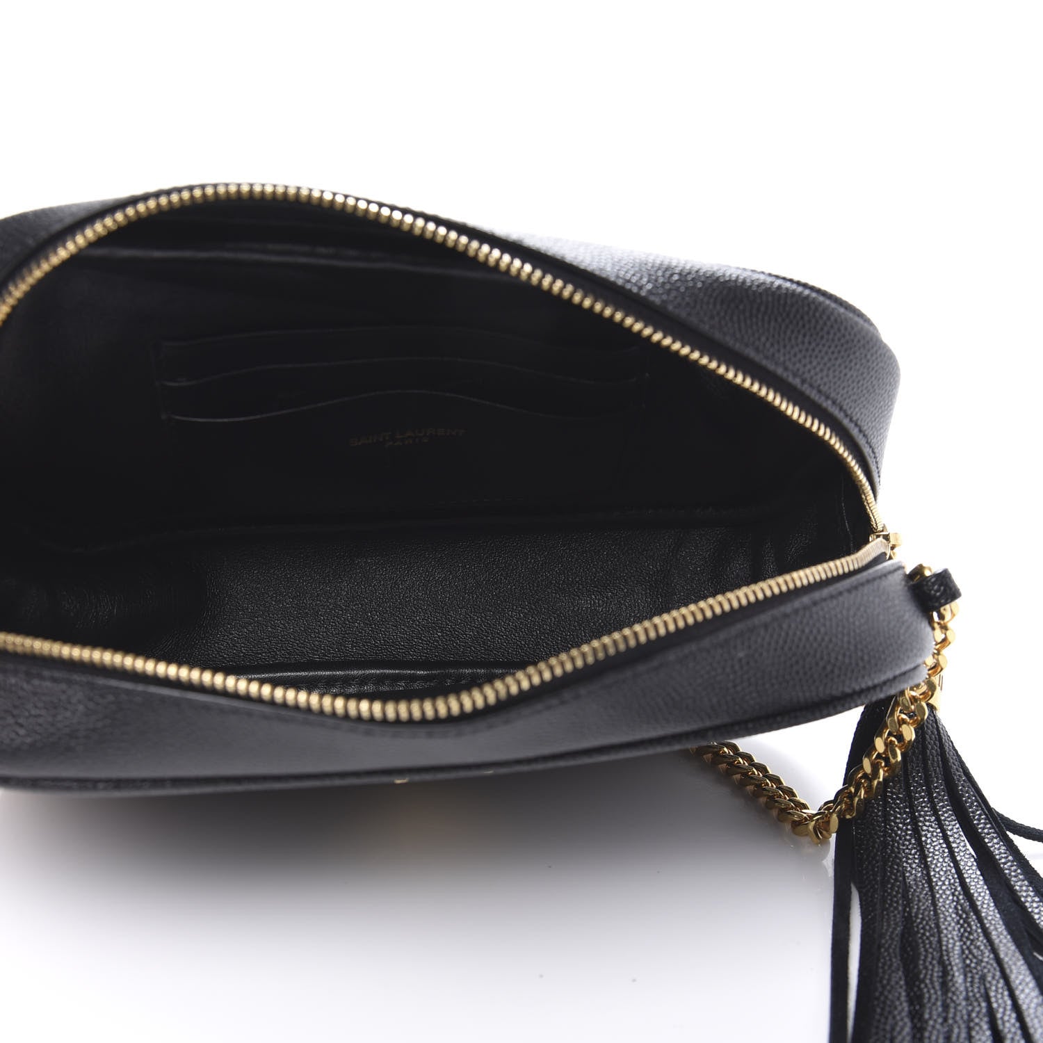 Saint Laurent Grain De Poudre Matelasse Monogram Mini Lou Camera Bag Black 5 of 9