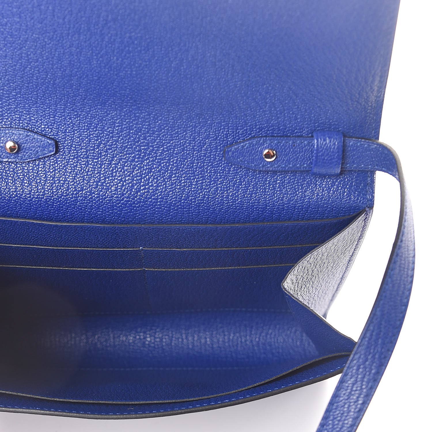 Hermes Chevre Mysore Clic 16 Wallet Bleu Electrique 5 of 8