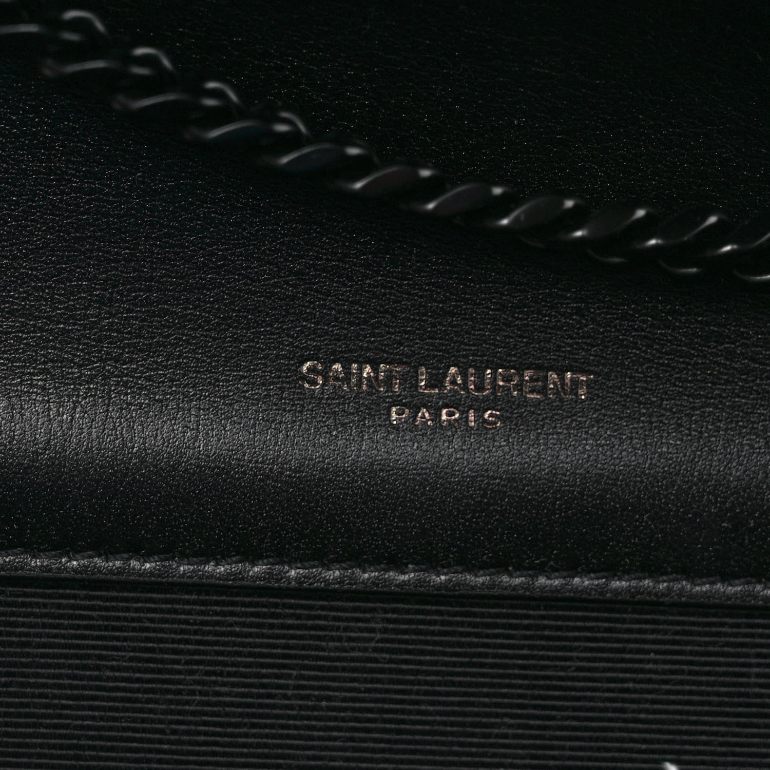 Saint Laurent Patent Mixed Matelasse Triquilt Small Monogram Satchel Black 6 of 9