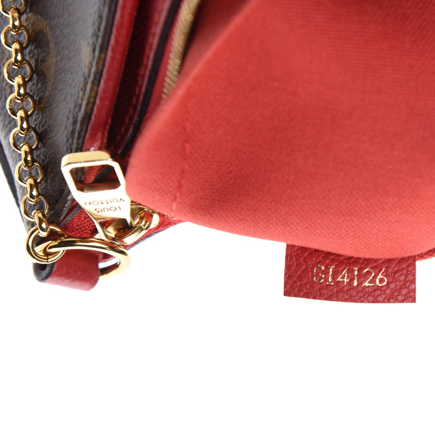 Monogram Pallas Clutch Cherry