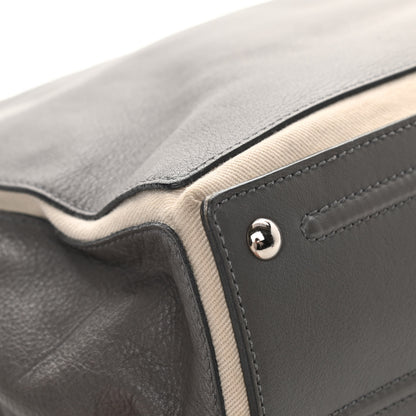 Saint Laurent Calfskin Canvas Large Muse Two Grey 12 of 21