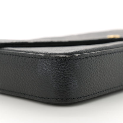 Louis Vuitton Empreinte Pochette Felicie Chain Wallet Black 9 of 12