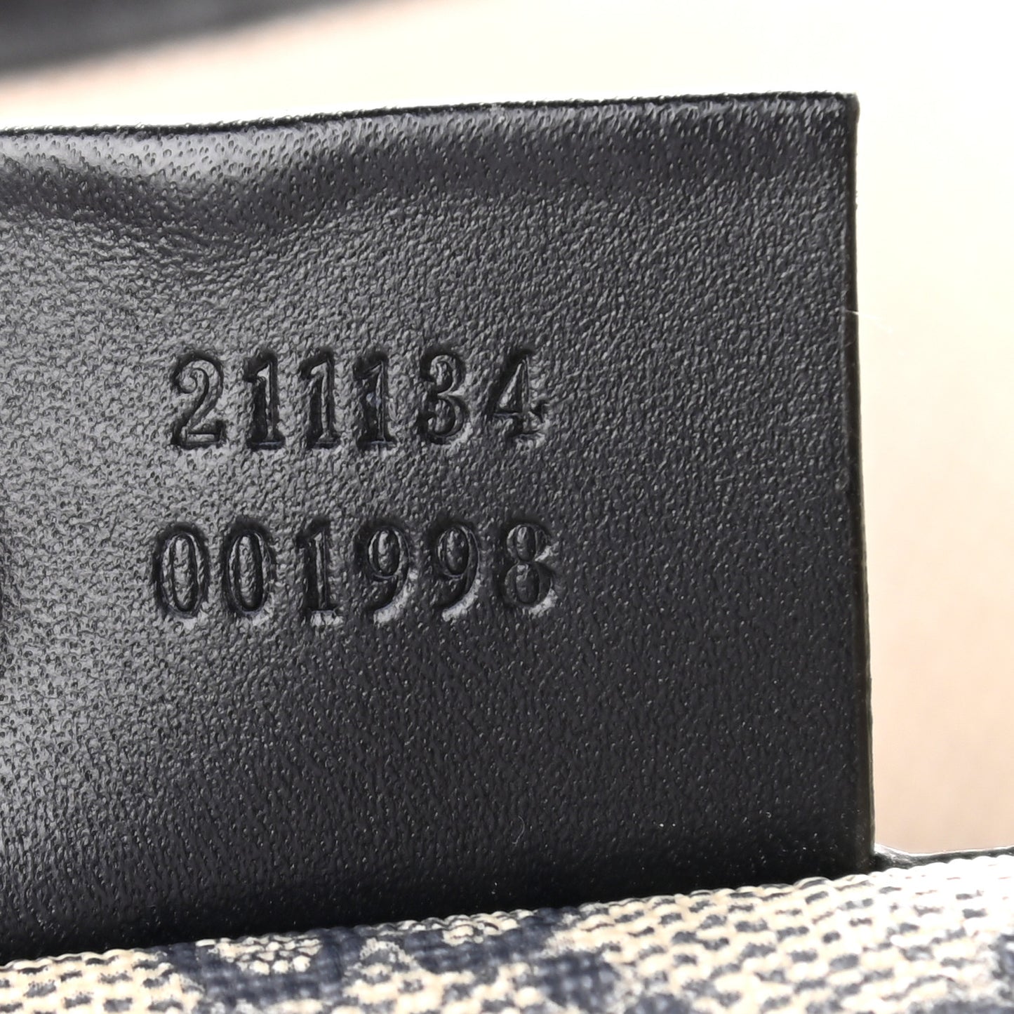 GG Plus Monogram Medium Signature Web Loop Tote Navy