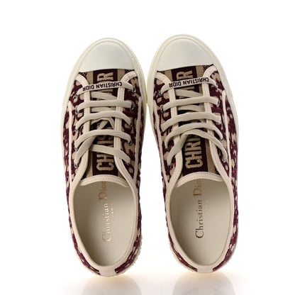 Christian Dior Canvas Oblique Walk'N'Dior Low Top Sneakers 36 Deep Amaranth 2 of 11