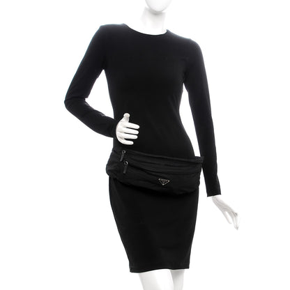 Prada Tessuto Nylon Montagna Belt Bag Black 2 of 10