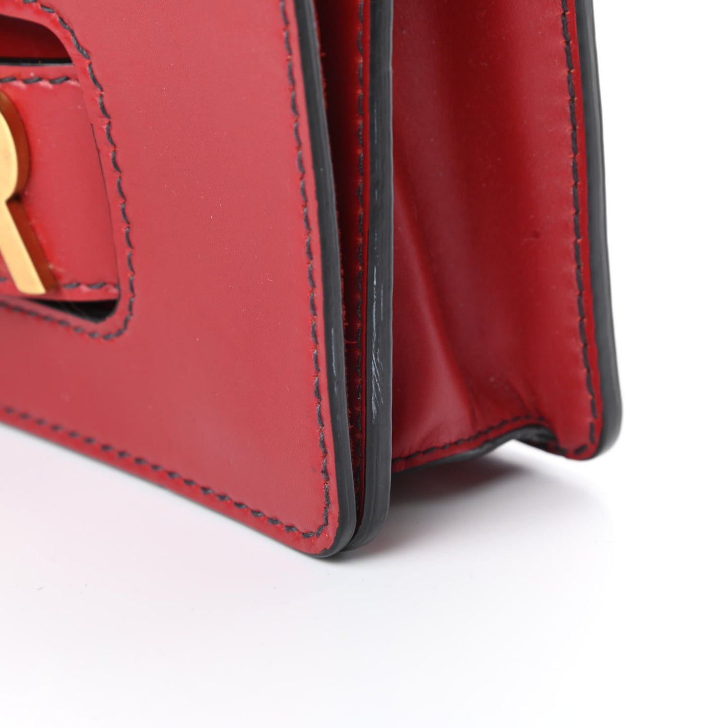 Calfskin J'Adior Chain Flap Bag Red