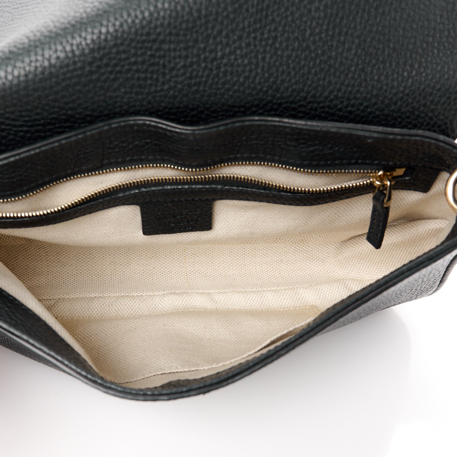 Gucci Pebbled Calfskin Medium Soho Flap Crossbody Black 5 of 11