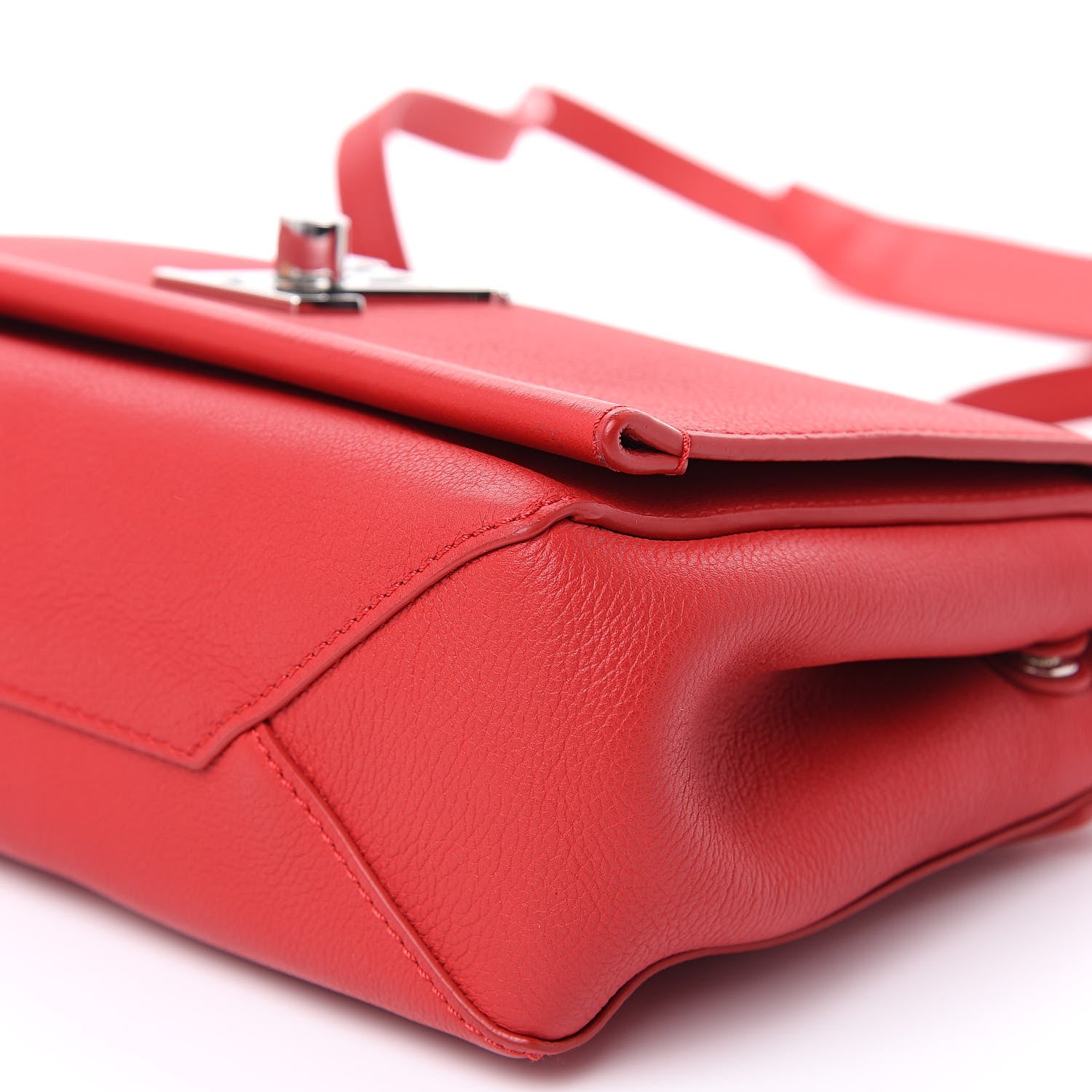 Louis Vuitton Calfskin Lockme II Chain Bag BB Rubis 8 of 9