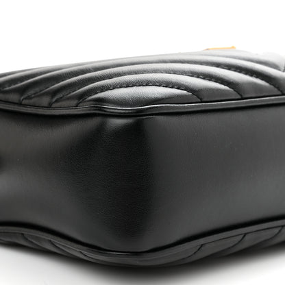 Saint Laurent Calfskin Matelasse Monogram Lou Camera Bag Black 9 of 11