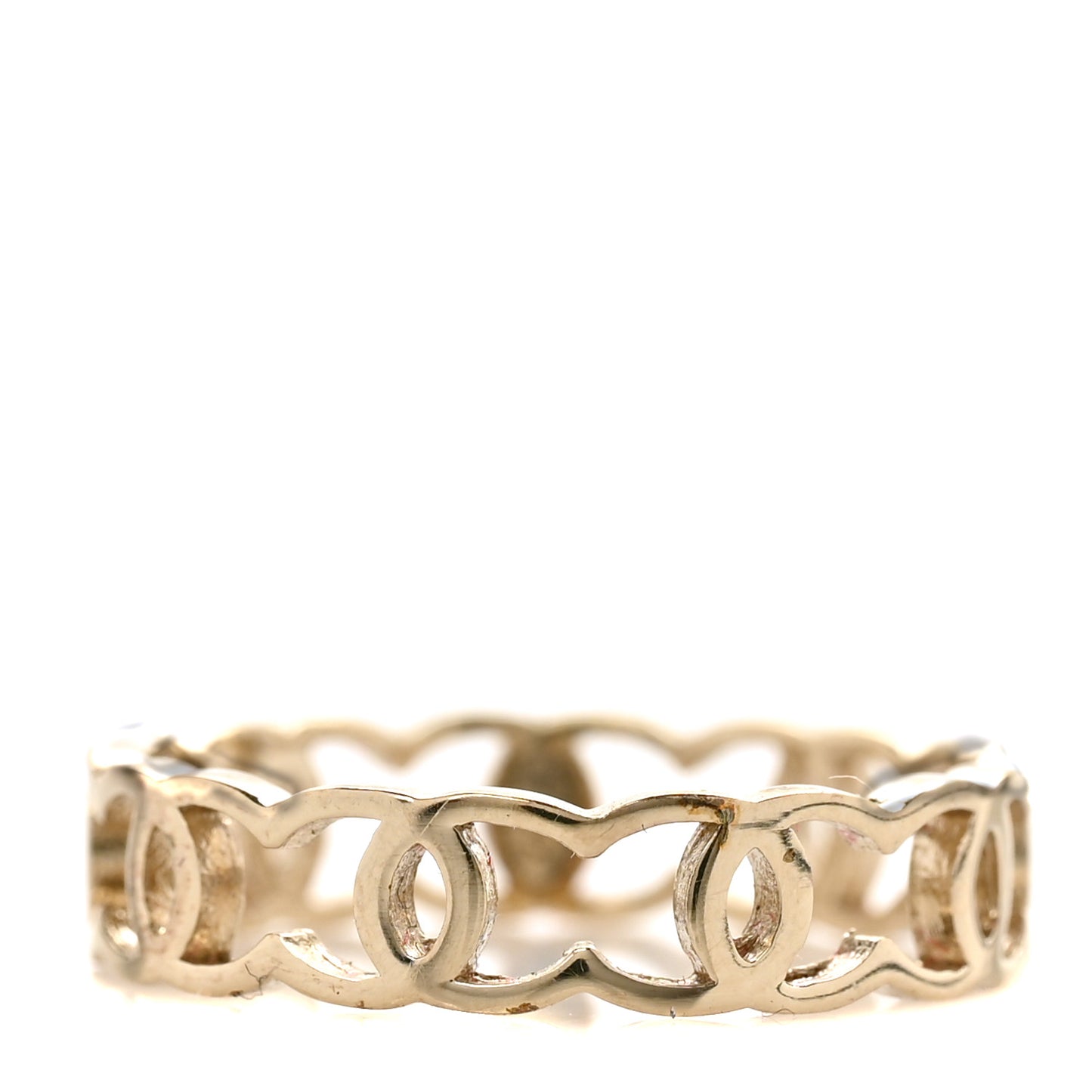 Metal CC Ring 54 6.75 Gold