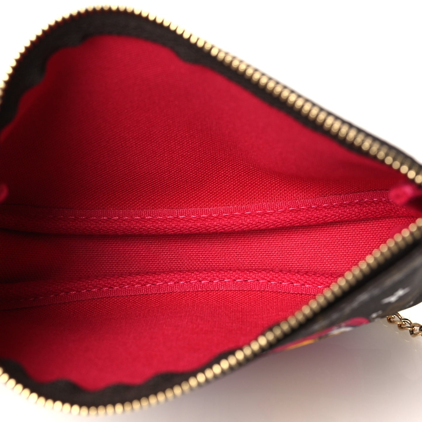 Monogram 2019 Christmas Animation Mini Courchevel Pochette Accessories Fuchsia