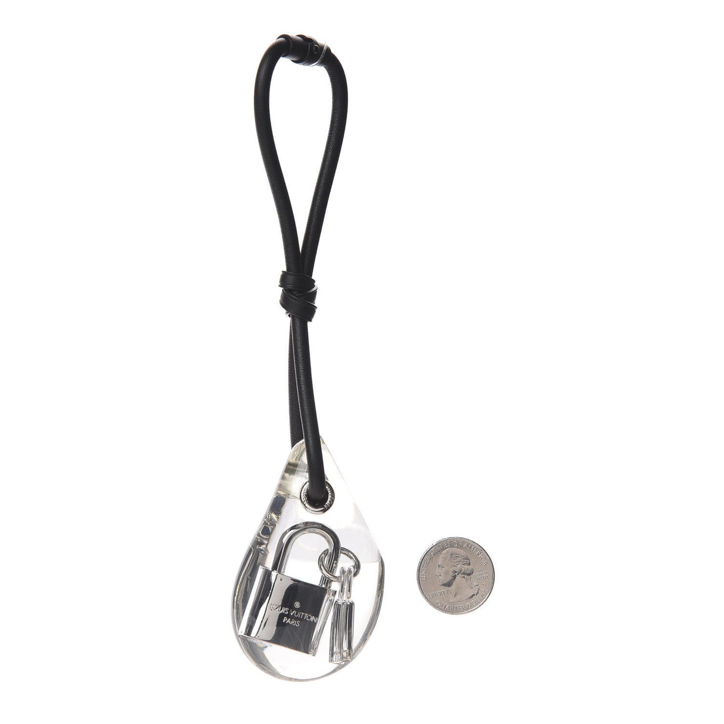 Palladium Resin Heroic Lock Bag Charm Key Holder