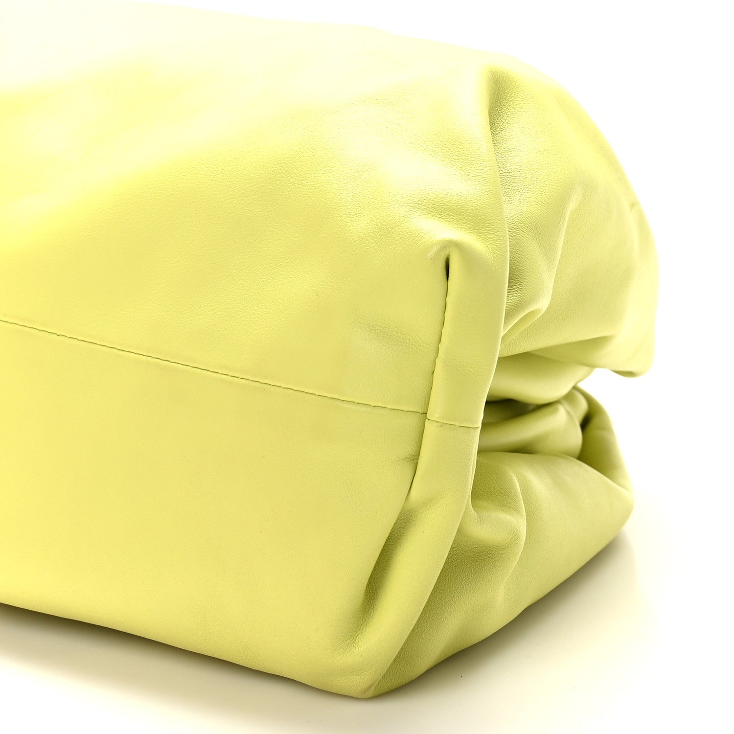 Bottega Veneta Smooth Butter Calf The Pouch Oversized Clutch Kiwi 9 of 9