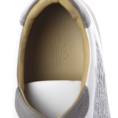 Hermes Calfskin Mens Wing Sneakers 43 White Grey 6 of 7