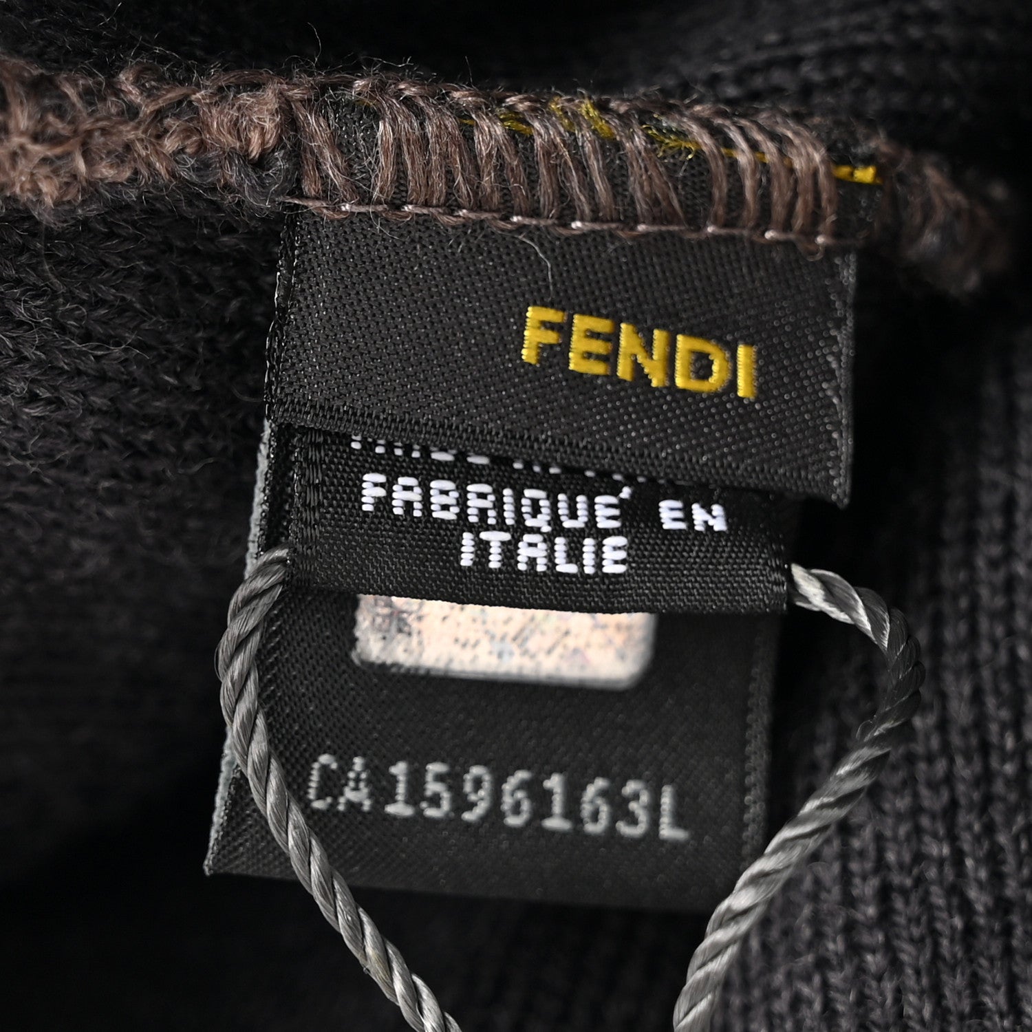Fendi Wool Knit Zucca Beanie Tortora 5 of 5