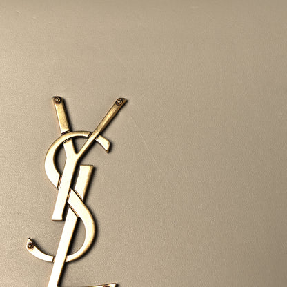 Saint Laurent Smooth Calfskin Medium Classic Monogram Kate Tassel Satchel Nude Powder 16 of 16