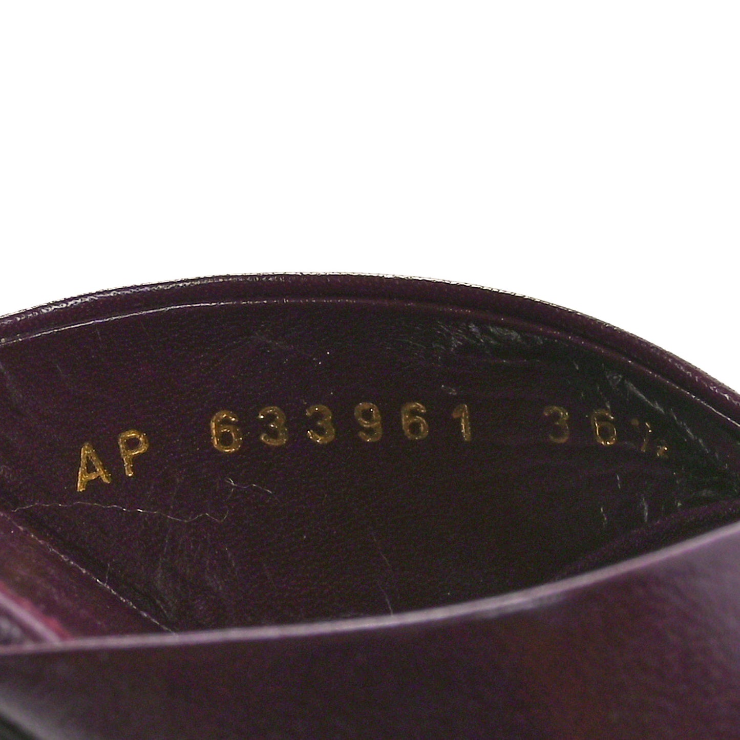 Incrociato Muriel Bianca Slide Sandals 36.5 Wine Red