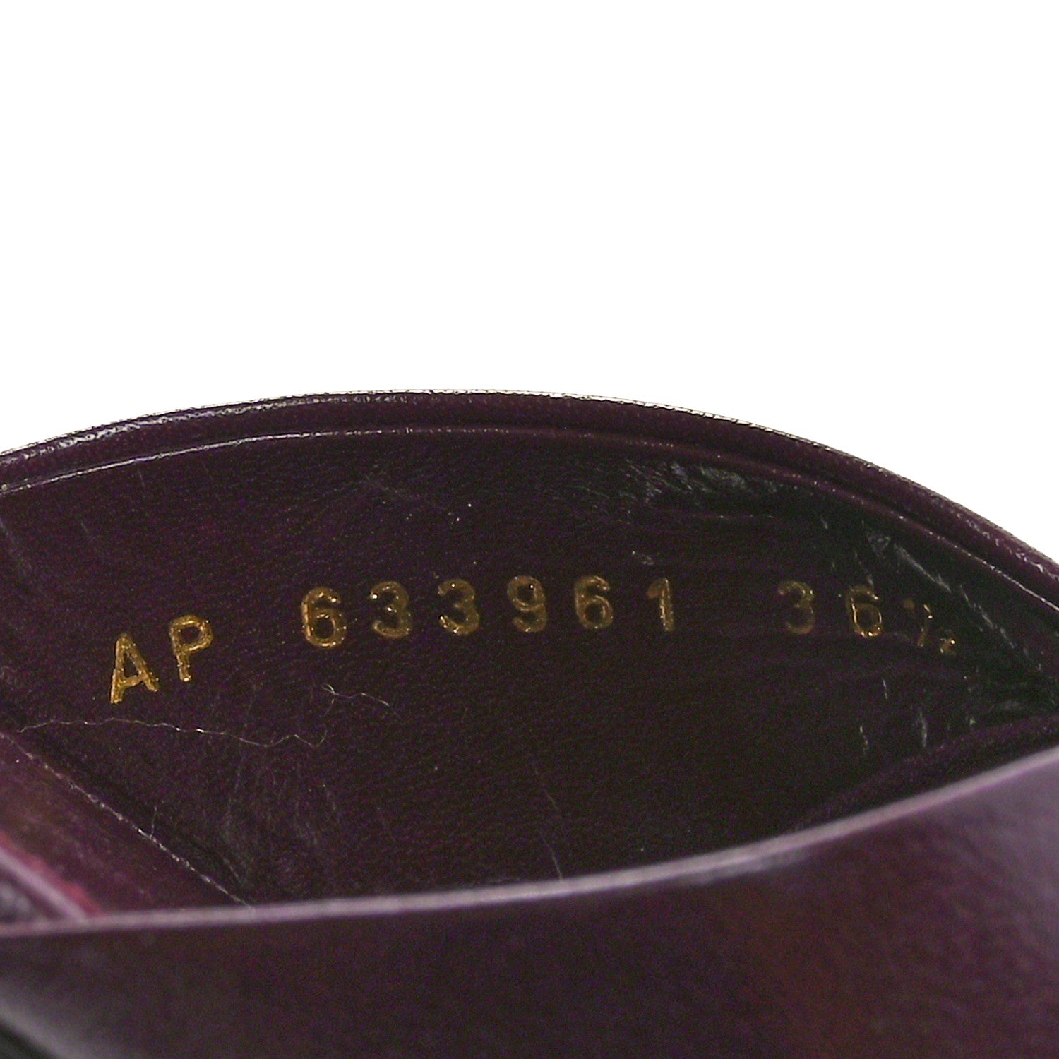 Saint Laurent Incrociato Muriel Bianca Slide Sandals 36.5 Wine Red 8 of 9