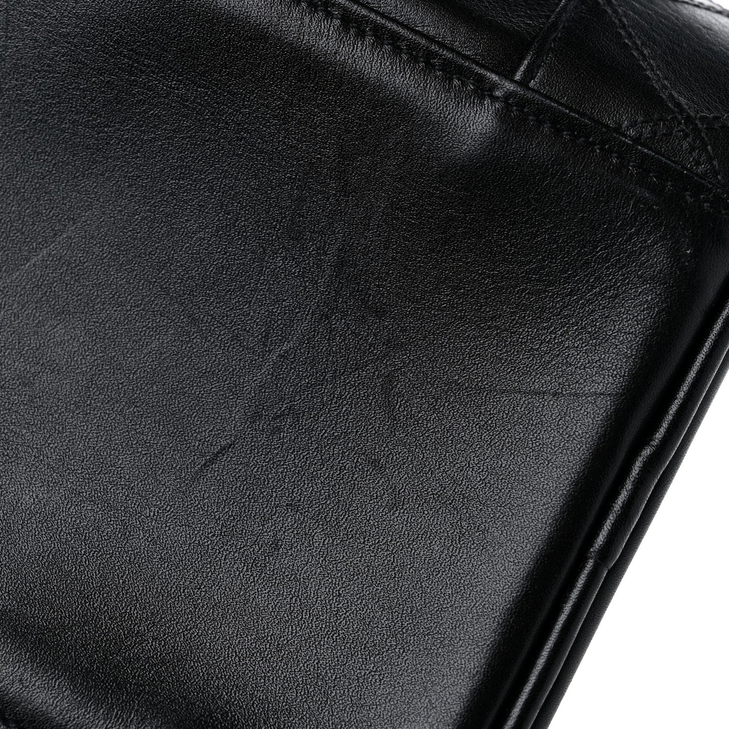 Lambskin Vanity Cosmetic Case Black