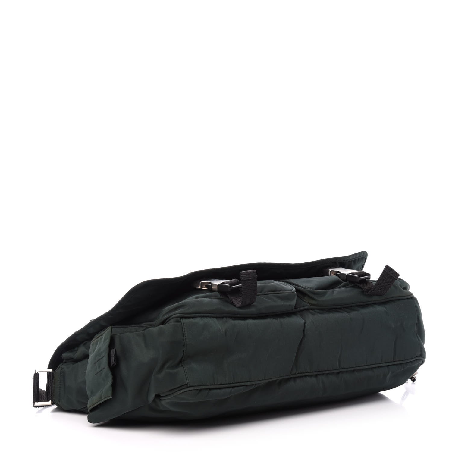 Prada Nylon Sport Messenger Bag Green 4 of 11