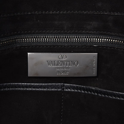Valentino Garavani Vitello Medium Rockstud Tote Black 7 of 9