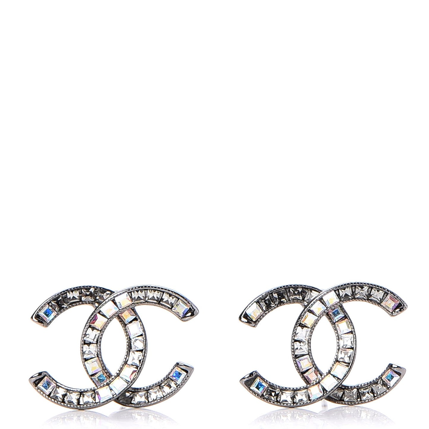 Crystal Baguette CC Earrings