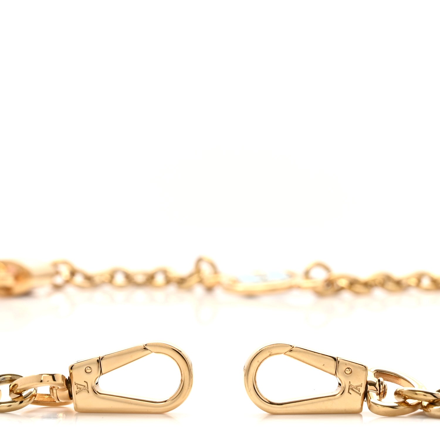 Louis Vuitton Enamel Flower Lock Capucines Chain Strap Gold Multicolor 3 of 3