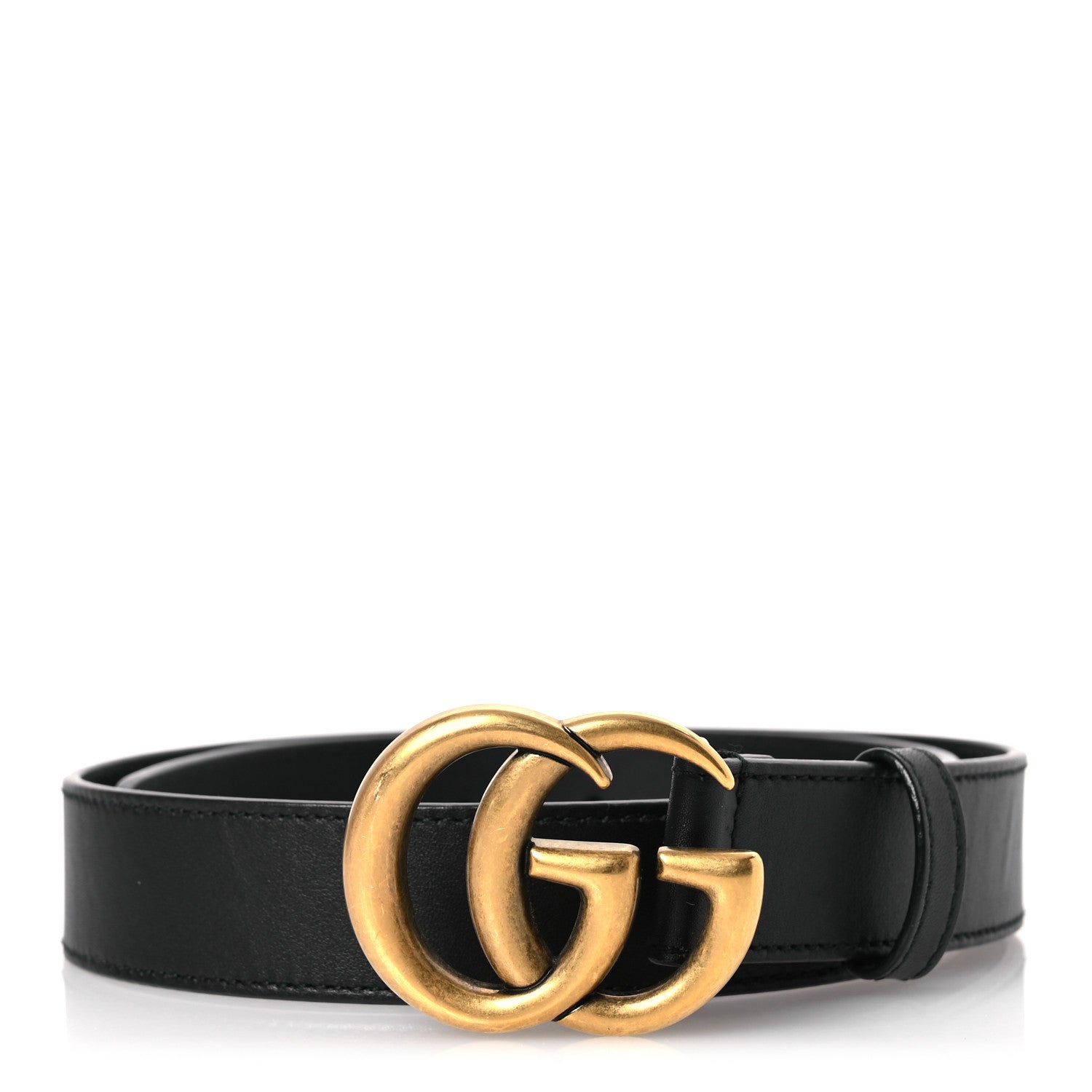Gucci Calfskin Double G 30mm Belt 75 30 Black 1 of 6