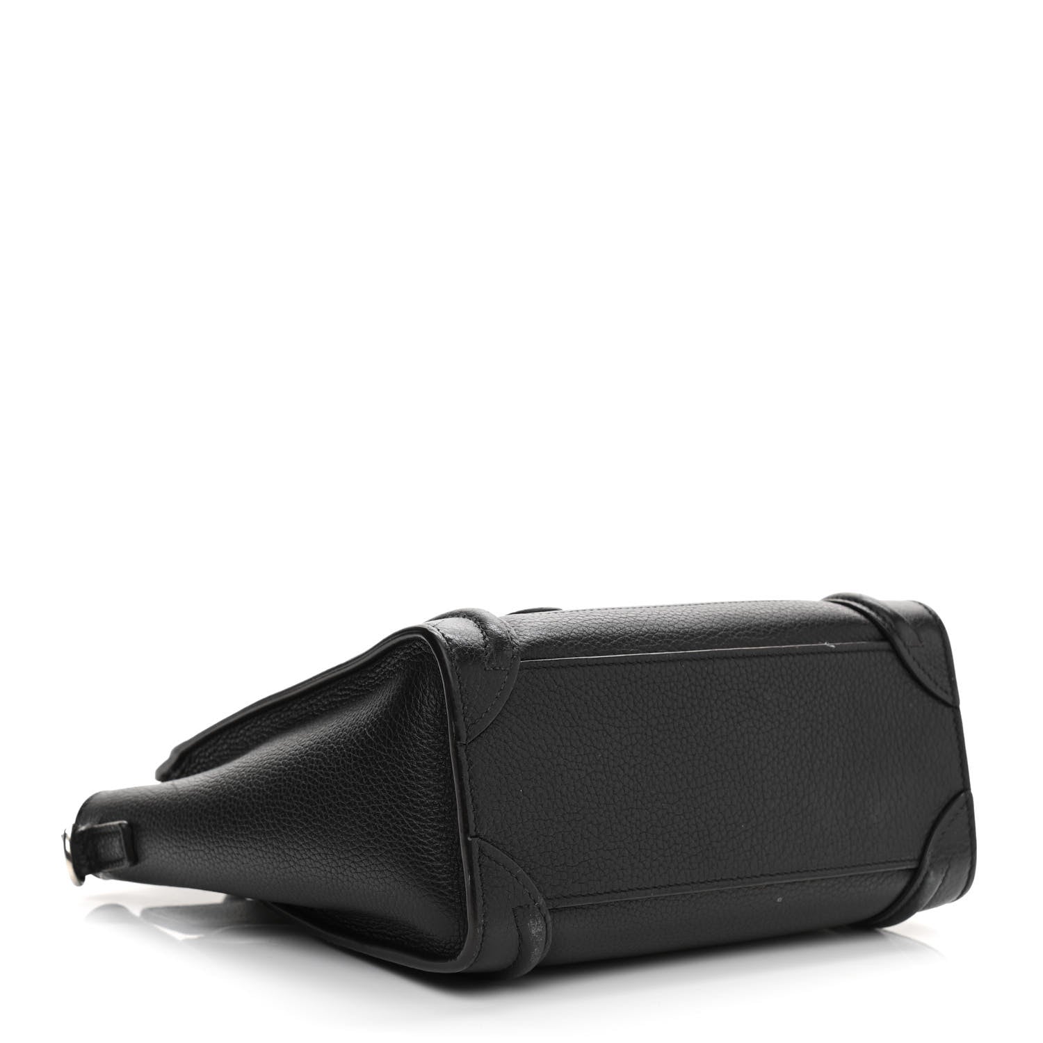 Celine Drummed Calfskin Nano Luggage Black 4 of 11