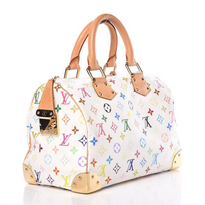 Louis Vuitton Monogram Multicolor Speedy 30 White 3 of 11