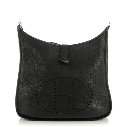 Hermes Taurillon Clemence Evelyne III GM Black 1 of 7