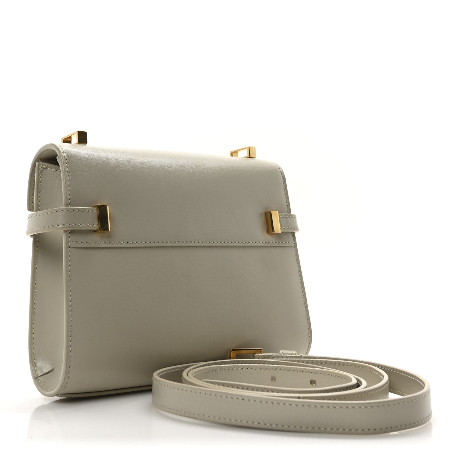 Saint Laurent Smooth Calfskin Mini Manhattan Shoulder Bag Crema Soft 3 of 10