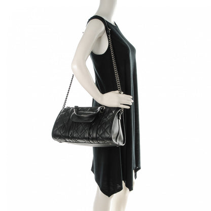 Chanel Calfskin Quilted Small Casual Riviera Bowling Bag Black 5 of 8