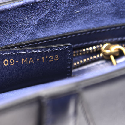 Christian Dior Calfskin Saddle Bag Indigo Blue 6 of 11