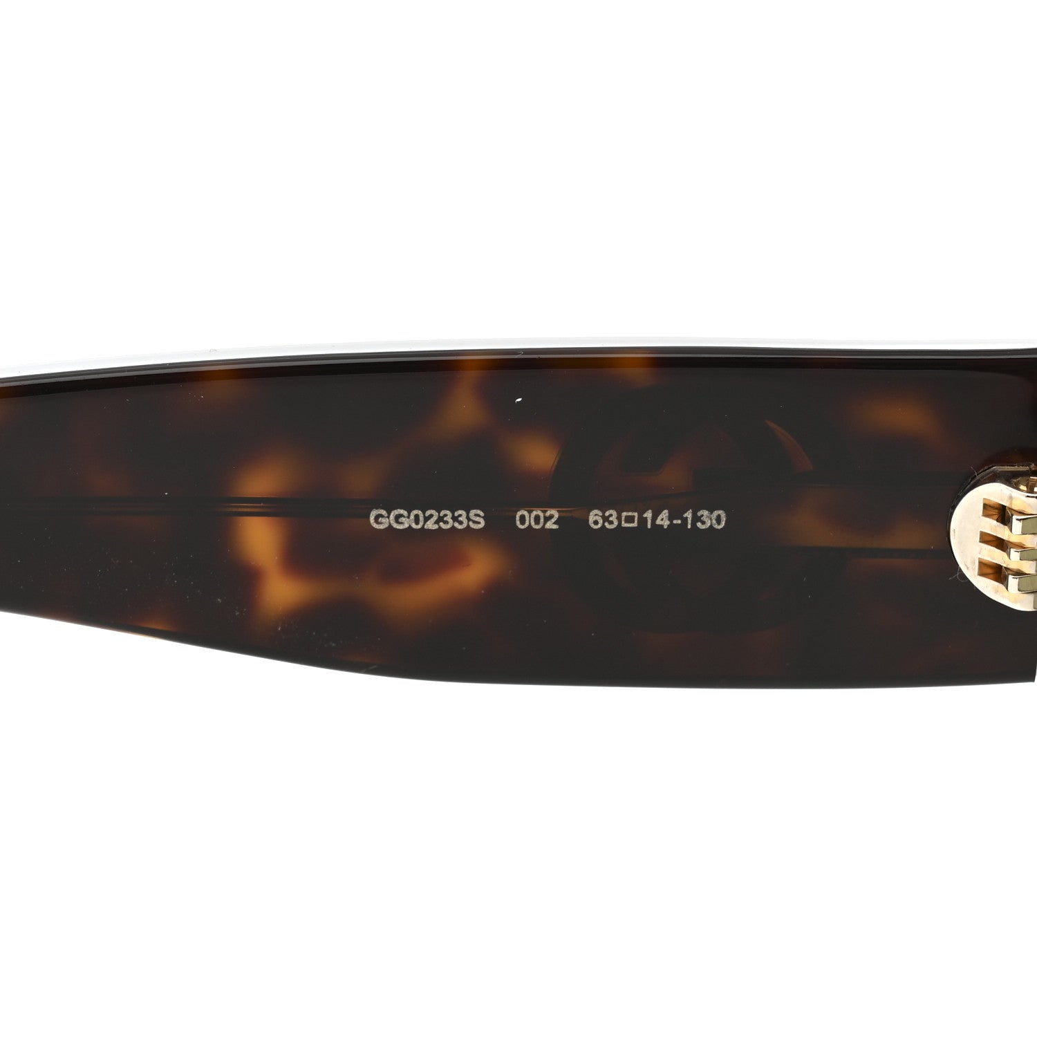 Gucci Oval Sunglasses GG0233S Tortoiseshell Gold 5 of 8